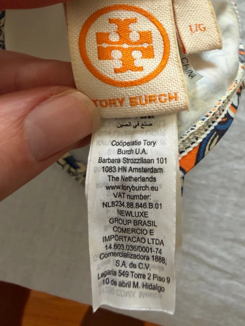 TORY BURCH Printed Medallion Underwire Bikini Top in Size Large